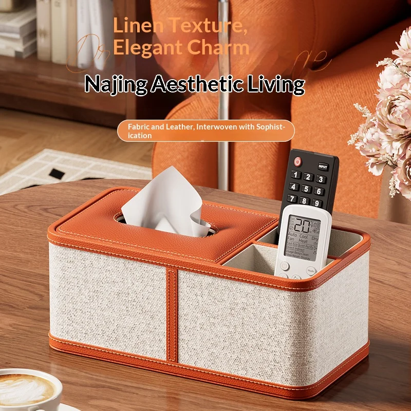 

Light Luxury High-end Tissue Box, Living Room Home Desktop Storage Pumping Carton, High-end Restaurant Commercial Napkin Carton