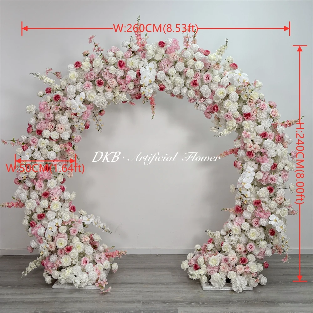 Promise Wholesale Realistic Silk Artificial Flower Arch For Wedding And Mother's Day Decor Customizable Color & Size