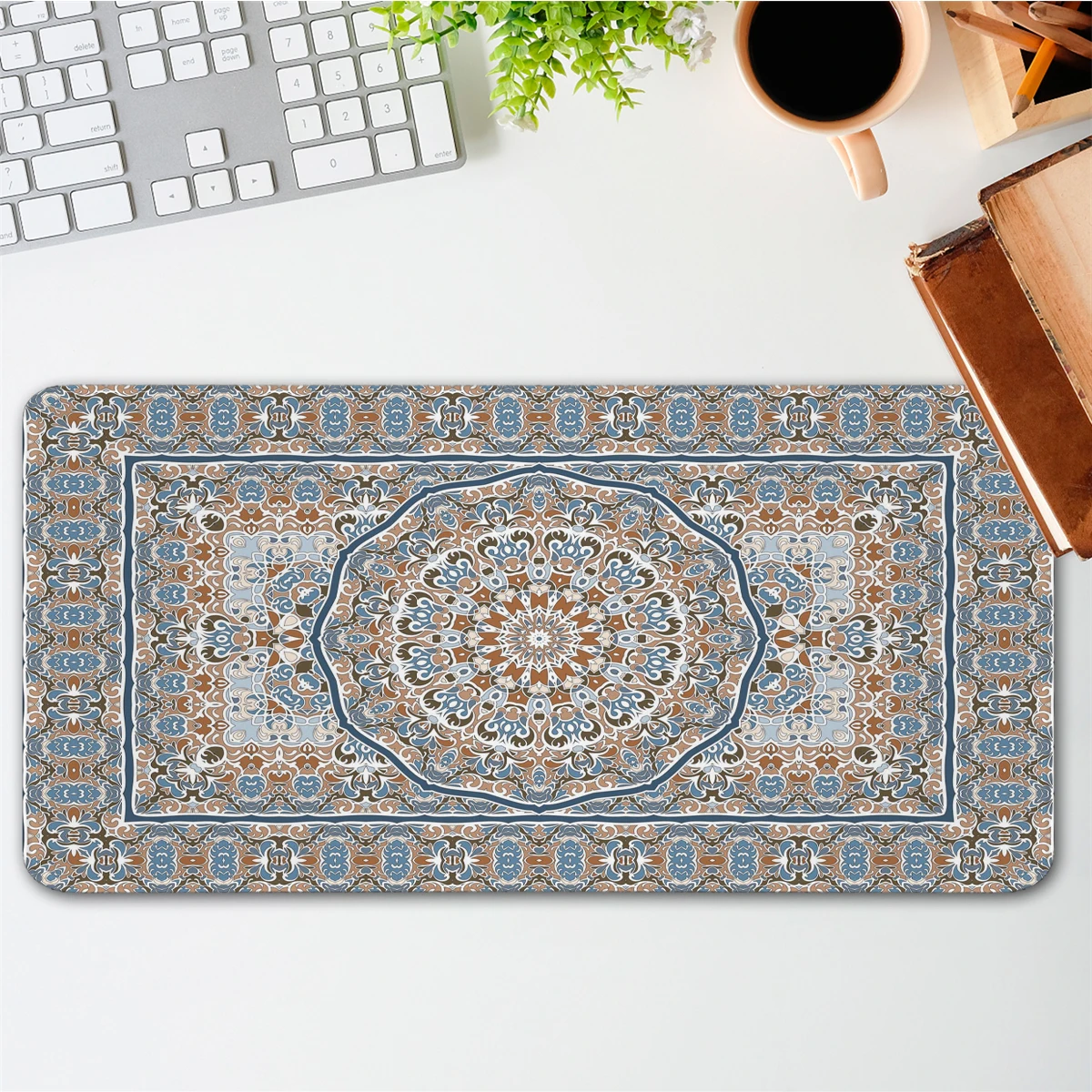 

Persian Carpet Mouse Pad XXL Large Gaming Mouse Pad Big Desk Mat Computer Accessories Mat Game Mousepad Non-Slip Base Laptop Mat