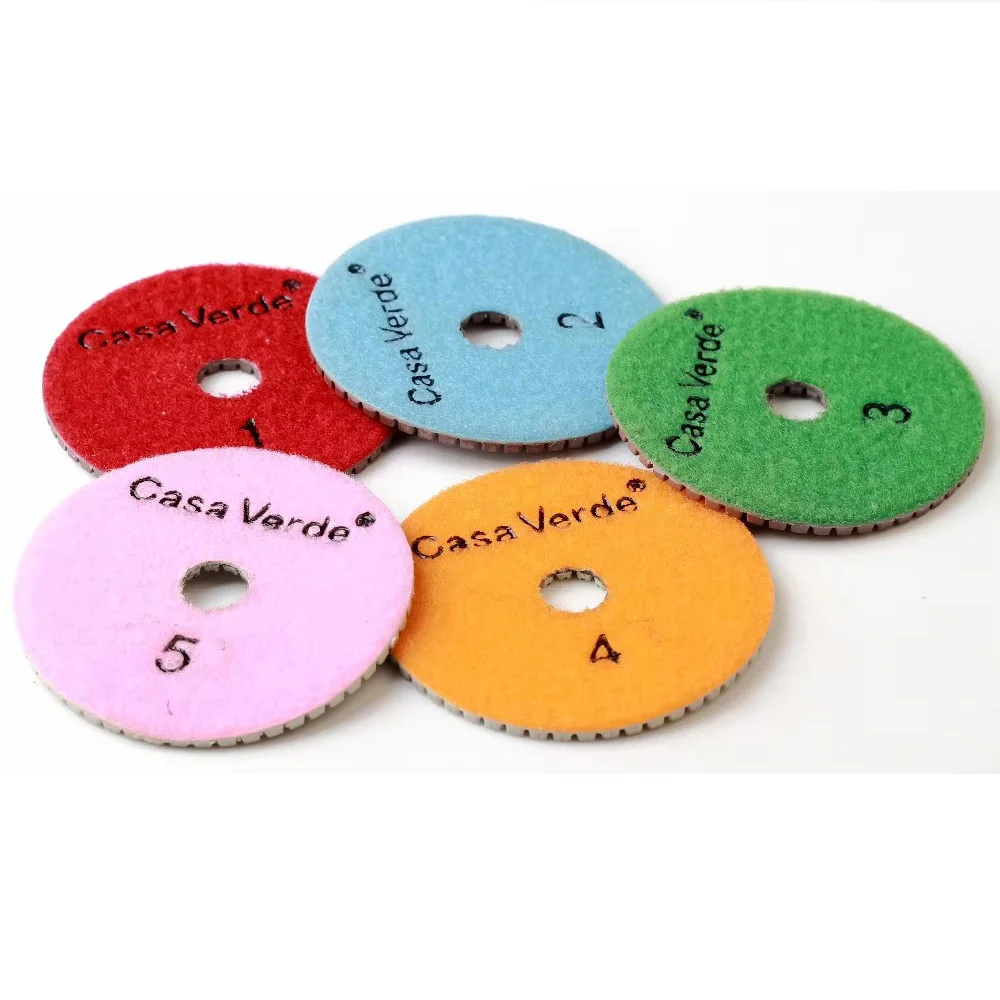 Tablete de polimento flexível para granito, mármore e quartzo