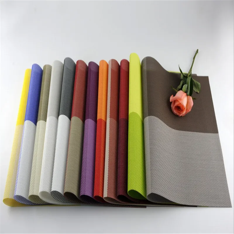 

1Pc 30x45cm Heat Insulation PVC Placemats Durable Dining Table Pads Hotel Banquet Restaurant Kitchen Decor