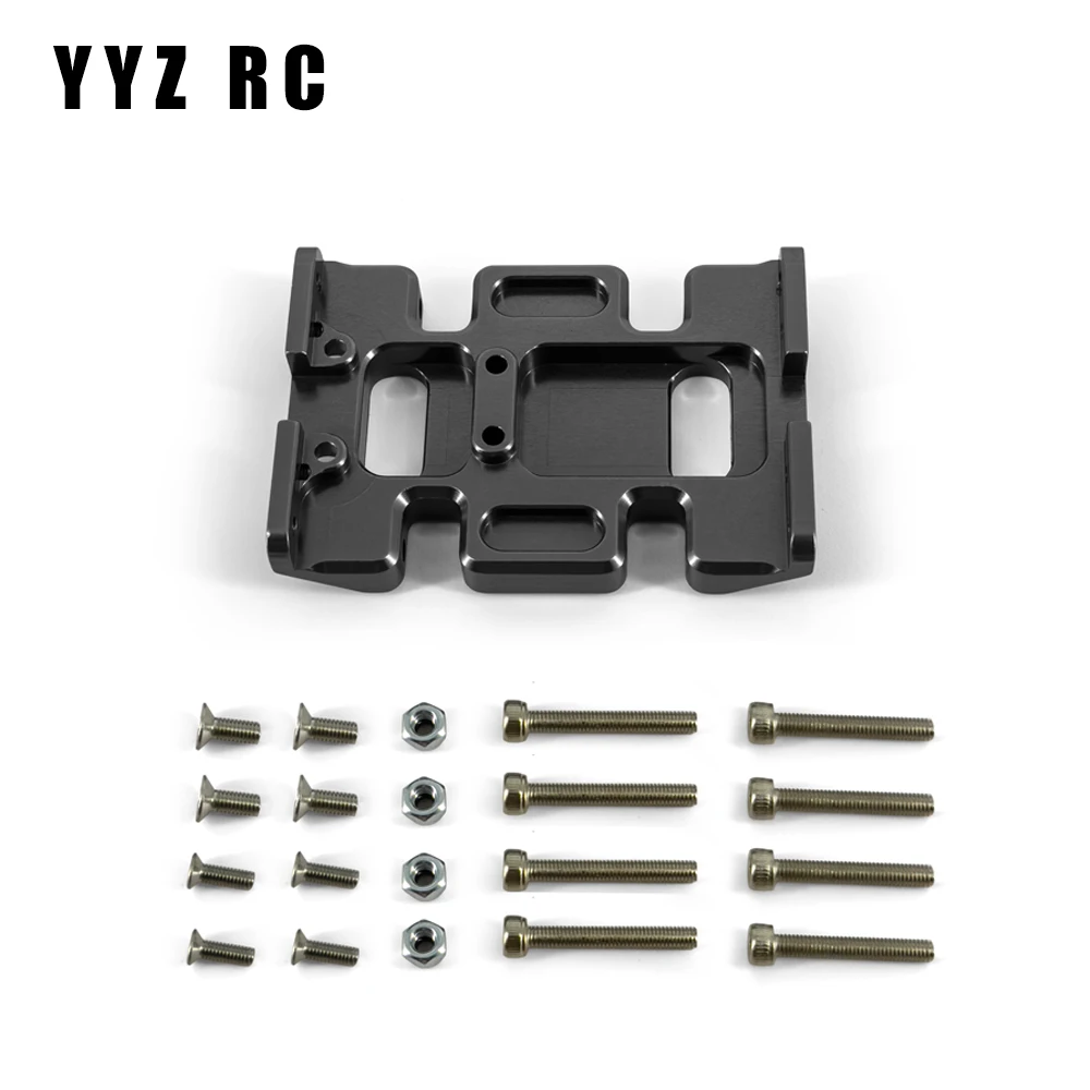 Chassis Gearbox Mount Transmission Holder Skid Plate Metal For Axial Scx10 Upgrade Parts Rc Crawler Car Accessories 1/10 Scale