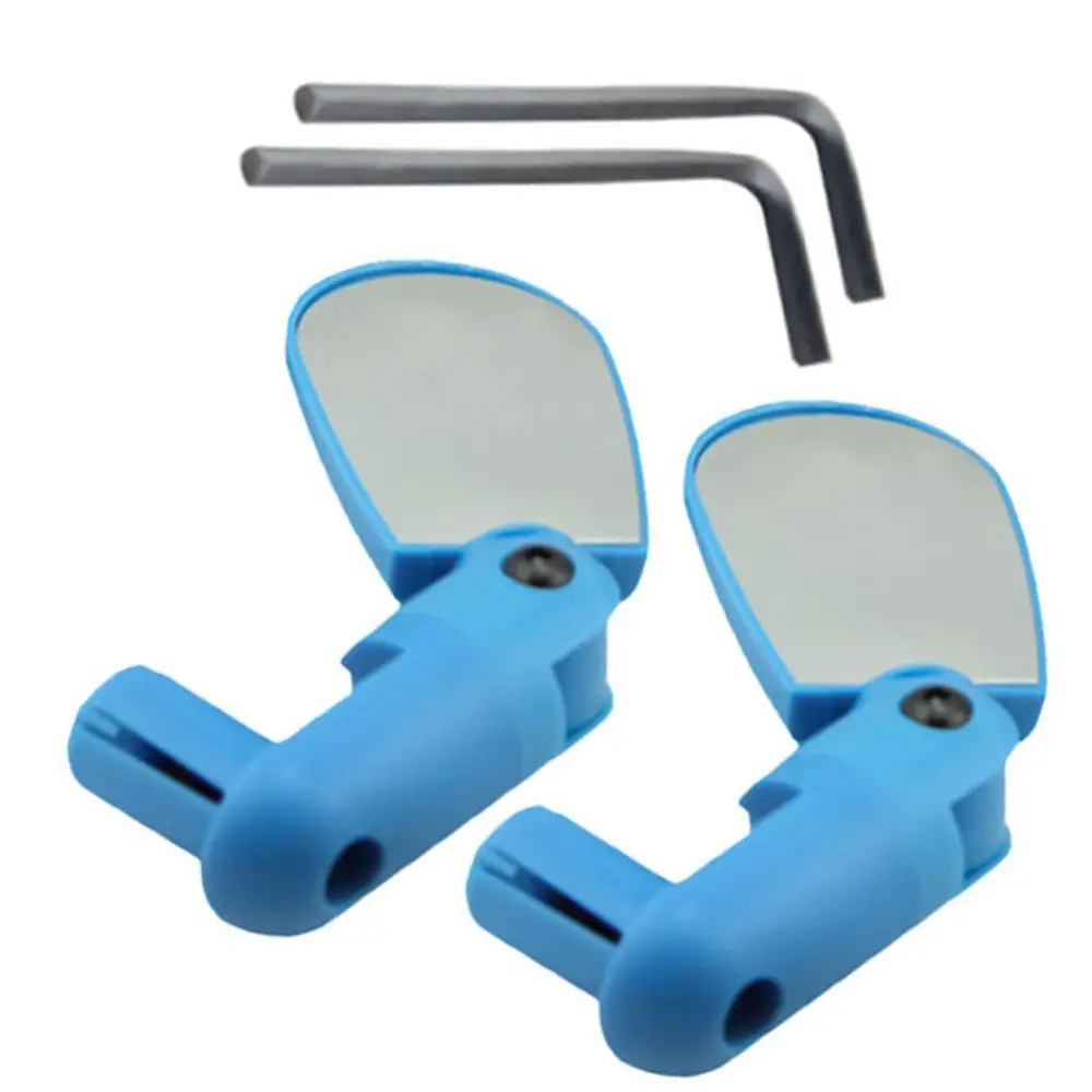 Rearview Mirror Bicycle Adjustable 2Pcs Bike Mountain Cycling Handlebar End Rearview Mirror