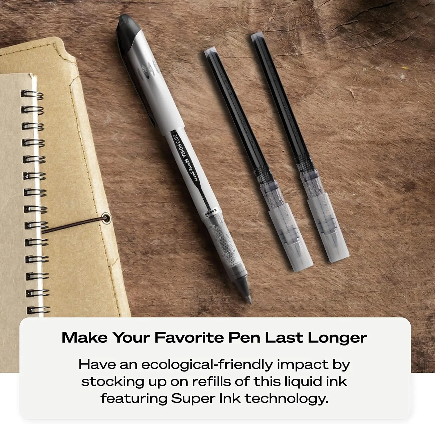 أقلام كروية دوارة قابلة لإعادة الملء، طرف مخروطي جريء، ألوان حبر متنوعة، عبوتان للكتابة بسلاسة #3