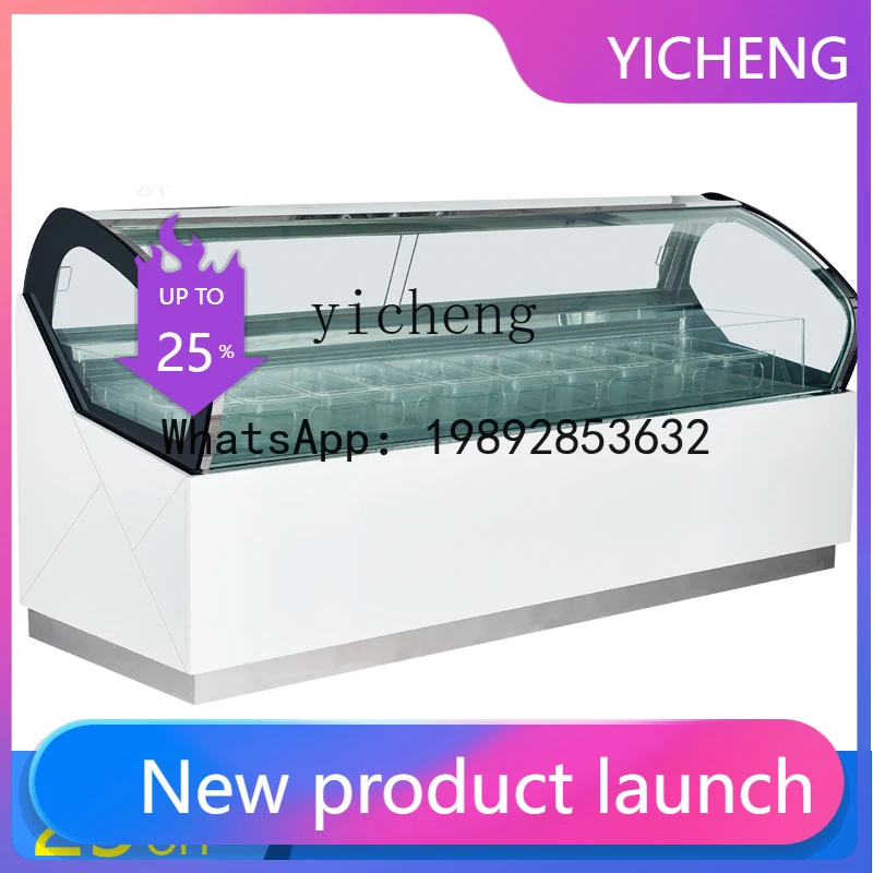 x1Ice Cream Freezer Hard Fried Yogurt Ice Cream Low Temperature Countertop Display Cabinet living room decoration