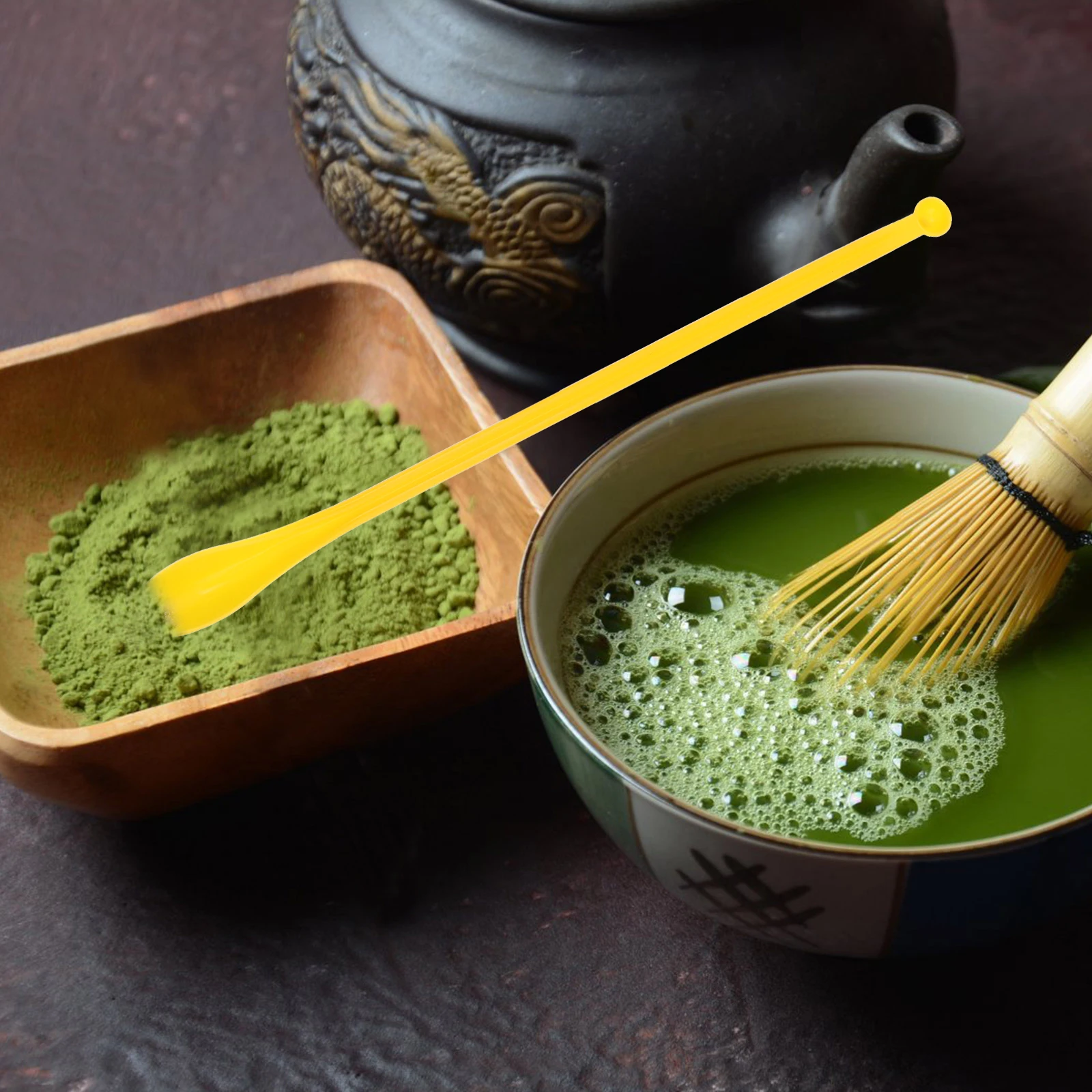 

100 pcs Sampling Spoons Plastic Double Head Lightweight Compact Perfect for Powder Granule Home Lab Restaurant Mixing Scoop