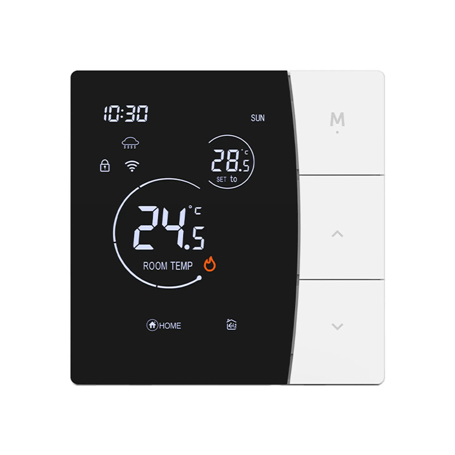 

SDM6 Heating Thermostat Digital Display Touch Screen LCD Adjustable Temperature Electric Floor Heating Gas Boiler Home