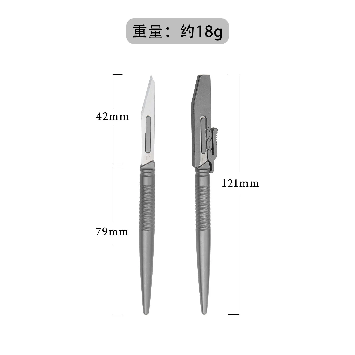 Titanium Alloy Scalpel Thickened Carving Knife Animal Scalpel Multifunctional Express Out Of The Box Tool Give Away Knife Lid