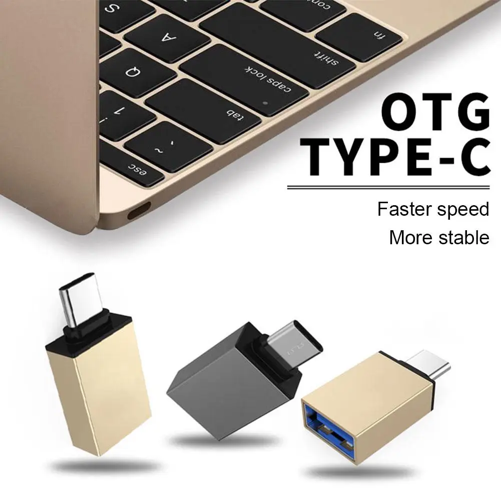 Адаптер OTG Type C-USB «Мама» для USB Type c «папа», адаптер для быстрой зарядки OTG USB C для Xiaomi, ноутбука, ПК X8D9