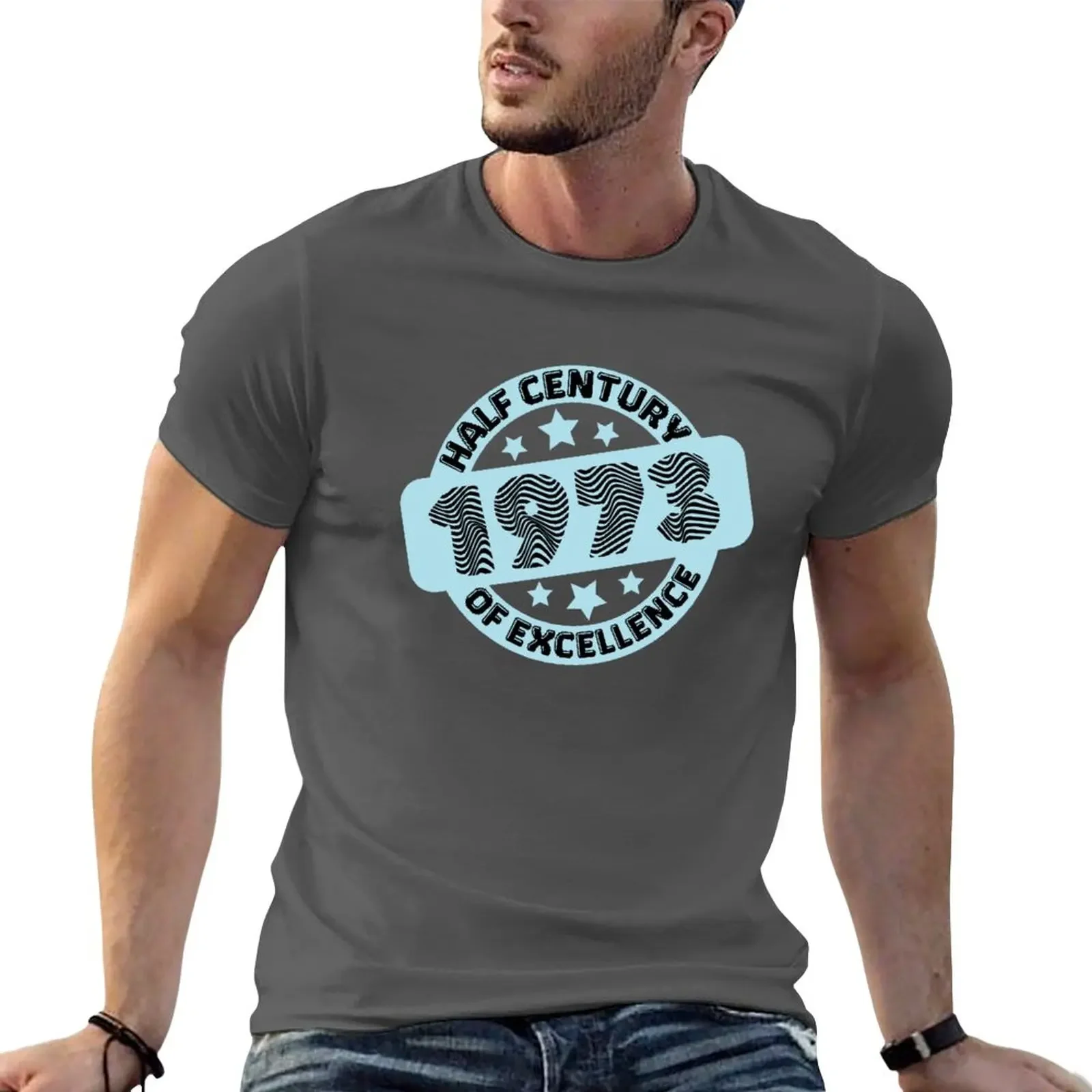 

New 1973 - Groovy Half Century of Excellence T-Shirt cute tops tees customizeds sublime plain black t shirts men