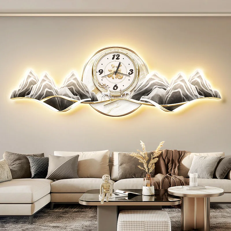 ^Luxury Fashion Clock Wall Aesthetic Design Minimalist Simple Clock Wall Xenomorph Vintage Horloge Murale Ornaments Home Decor