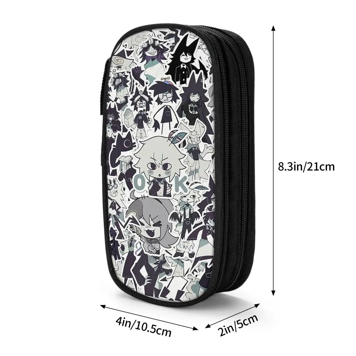 Cartoon Miss Circle Pencil Case for Studen Gifts Pen Box Pencil Bag Stationery Supplies Pen Holder Bag