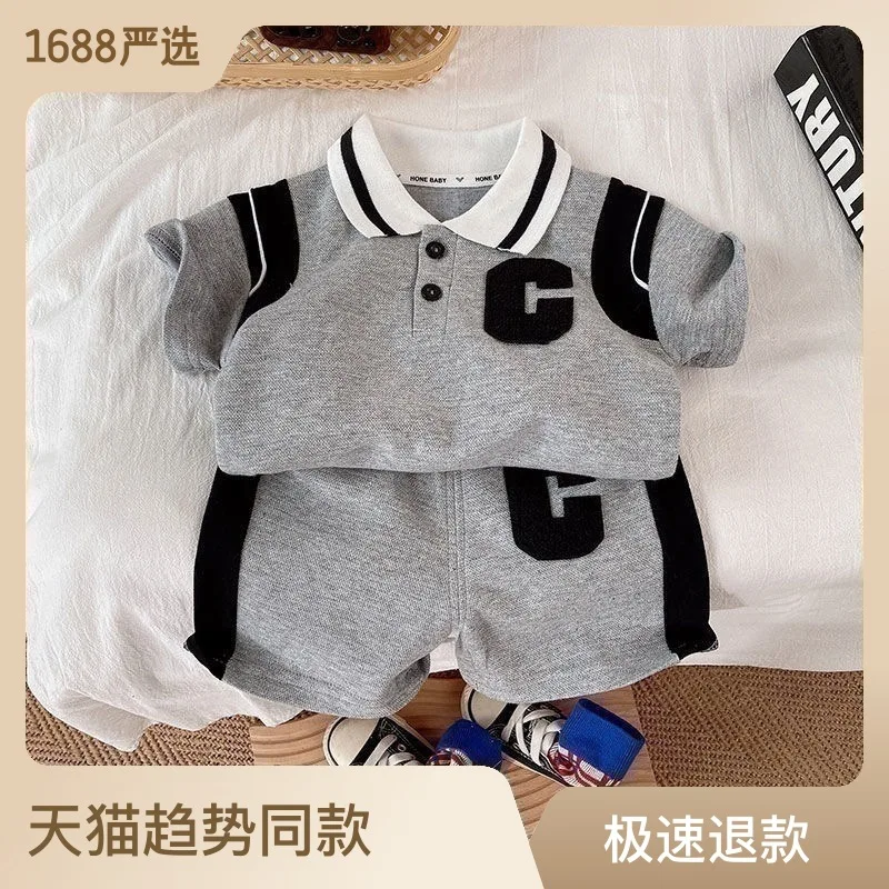 New Summer Baby Girl Clothes Suit Children Boys Fashion T-Shirt Shorts 2Pcs/Sets Toddler Casual Sports Costume Kids Tracksuits