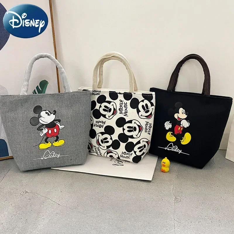 Disney Cartoon Fashion Minnie torebka torba na zakupy o dużej pojemności artykuły podróżne Mickey Mouse Lady płócienna torba na ramię typu crossbody