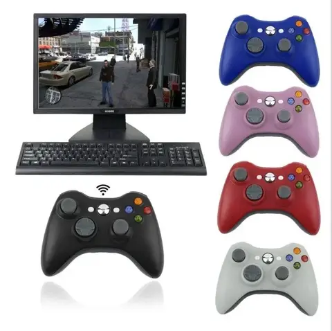 Gamepad for XBOX 360 Wireless 2.4G Handle with Receiver Brand New Dual-vibration PC Handle XBOX360 Wireless Handle