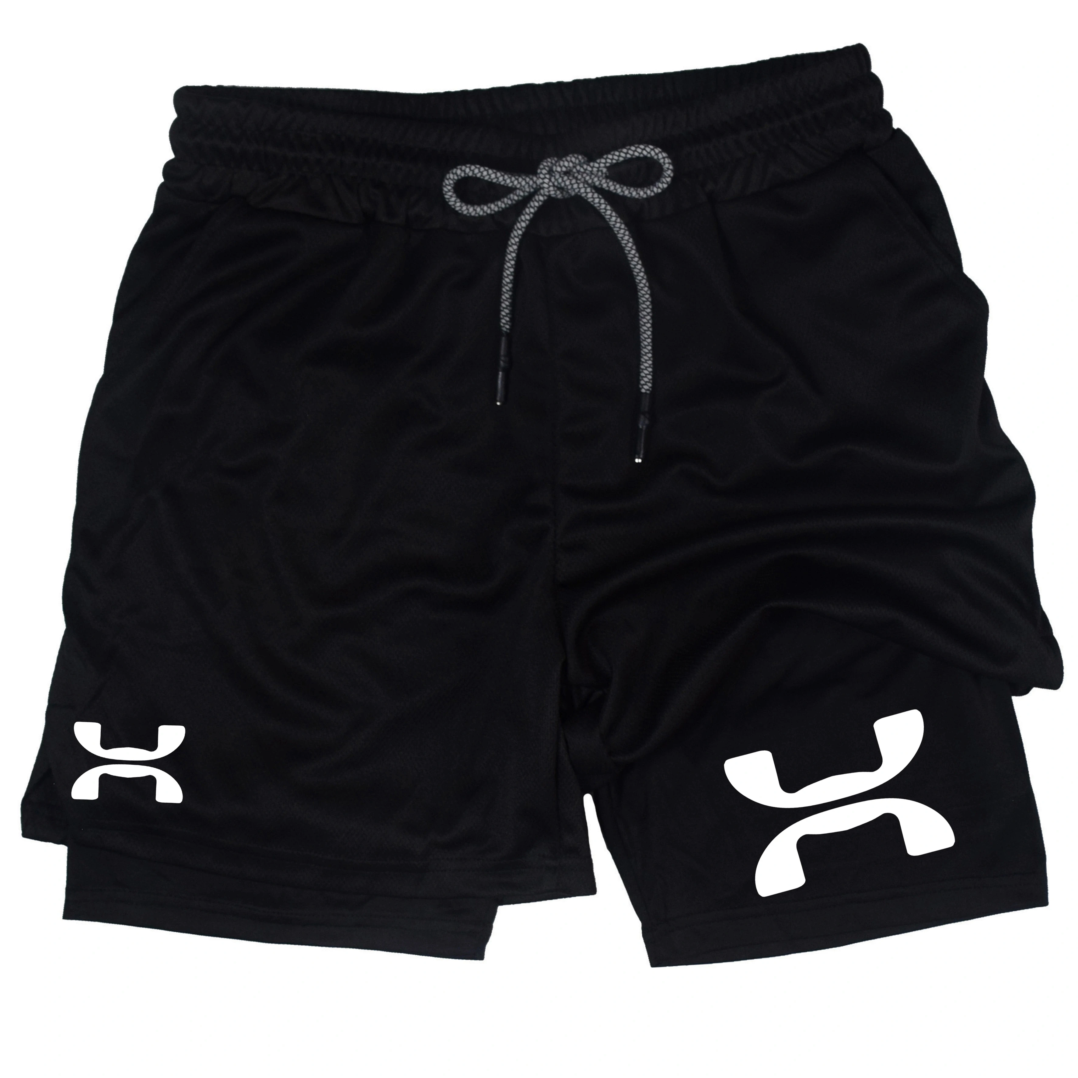 

Anime compression shorts summer sportswear men's GYM 2-in-1 training and exercise men's fitness shorts