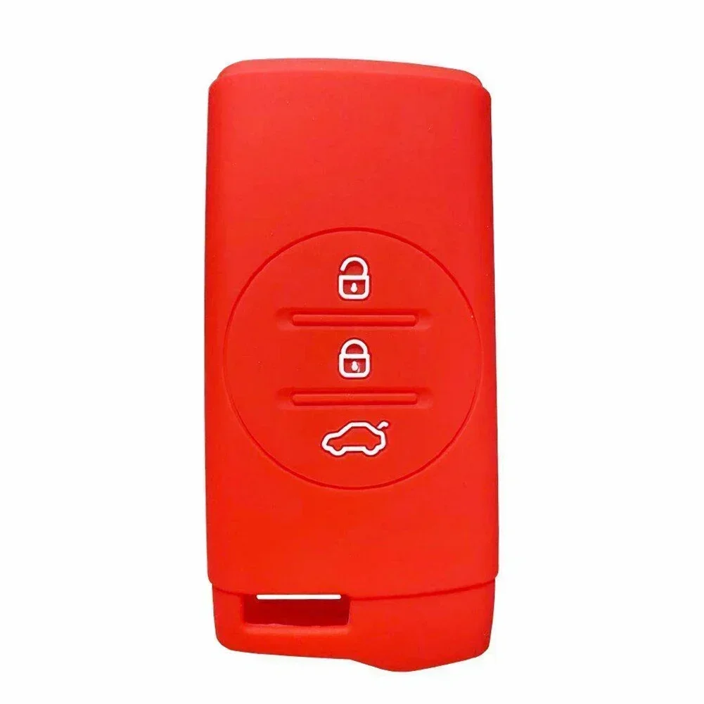 

For Chery Tiggo 1x Car Key Cover Silicone Soft Waterproof Wear-resistant Black Blue Car Key Bag Green Looks Cool