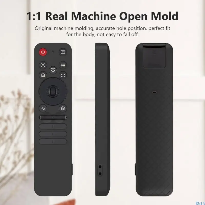 R91A Silicone Remote Case Remoto Choque Absolência TEXTURA ERGONOMICA EMENCIANDO DA TEXTURA APRESECIMENTO PROTESTORES