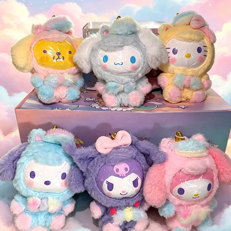 

﻿ ГОРЯЧАЯ РАСПРОДАЖА: Серия Sanrio Dream Unicorn – виниловые плюшевые фигурки в закрытых коробках, милые мультяшные подвески Hello Kitty и Kuromi, украшения для сумок, игрушки, подарки