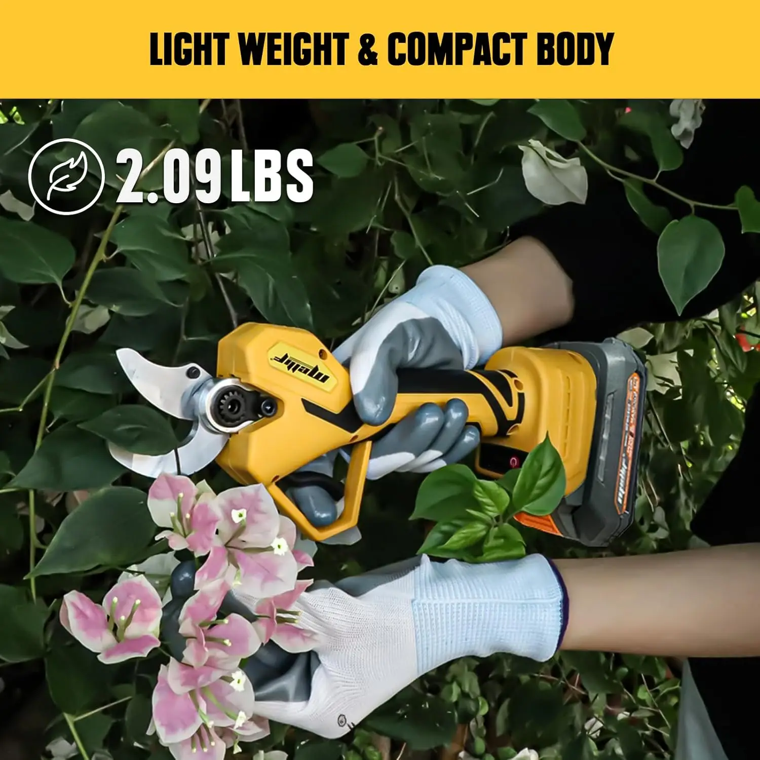 Electric Pruning Shears for DeWalt 18V 20V Battery Cordless Gardening Tools 32mm Cutting Diameter for Tree,Branch (tool only)