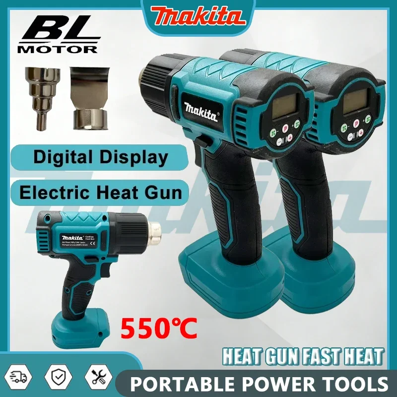 

Термофен Makita 18В, беспроводной, для пайки, максимальная температура 550°C ° Беспроводная перезаряжаемая термоусадочная пленка C Shrink Film DHG181