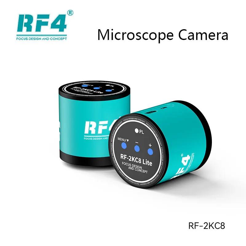 

RF4 RF-2KC8 Lite Микроскопическая камера 2K 60FPS HD CS/C Интерфейс объектива USB-питание для пайки печатных плат Биологические исследования SMD Ремонт