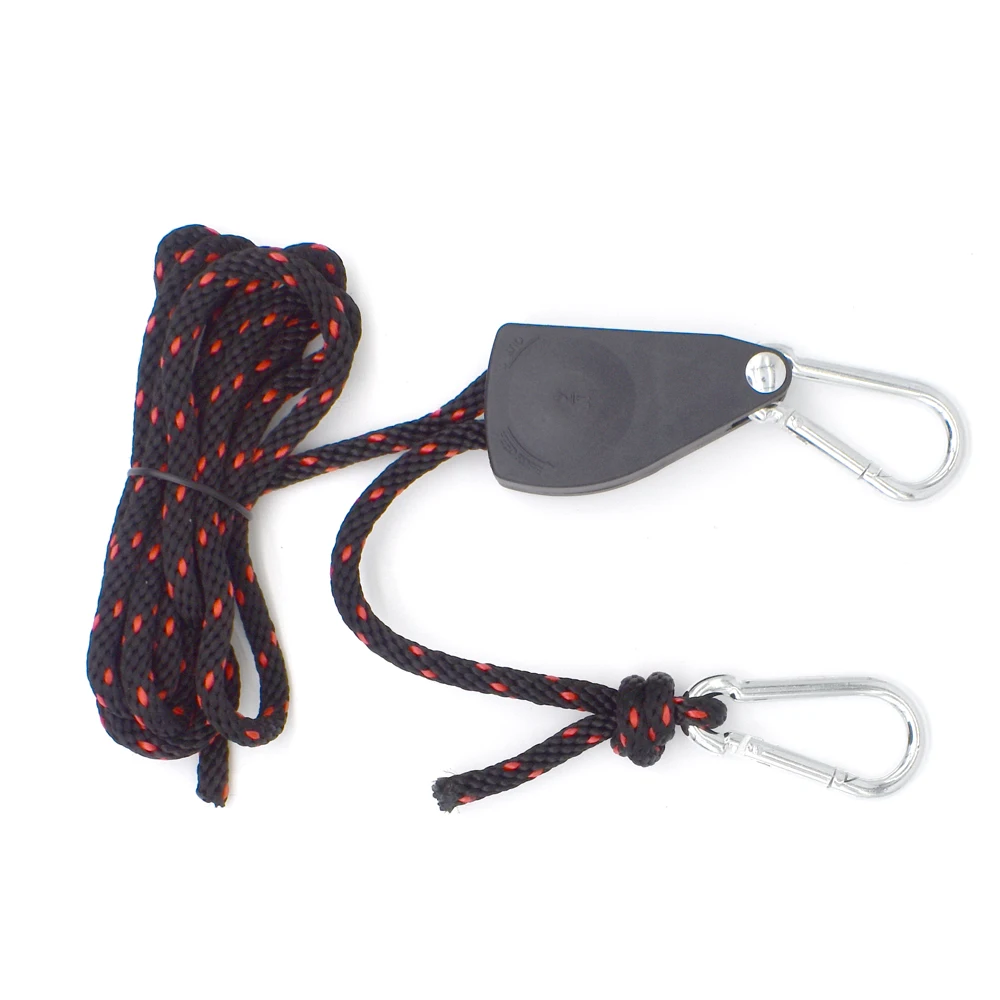 1/4" Inch Heavy Duty Rope Hanger Lifting Rope Plant Growth Tent Lanyard Lamp Hanging 2Pcs