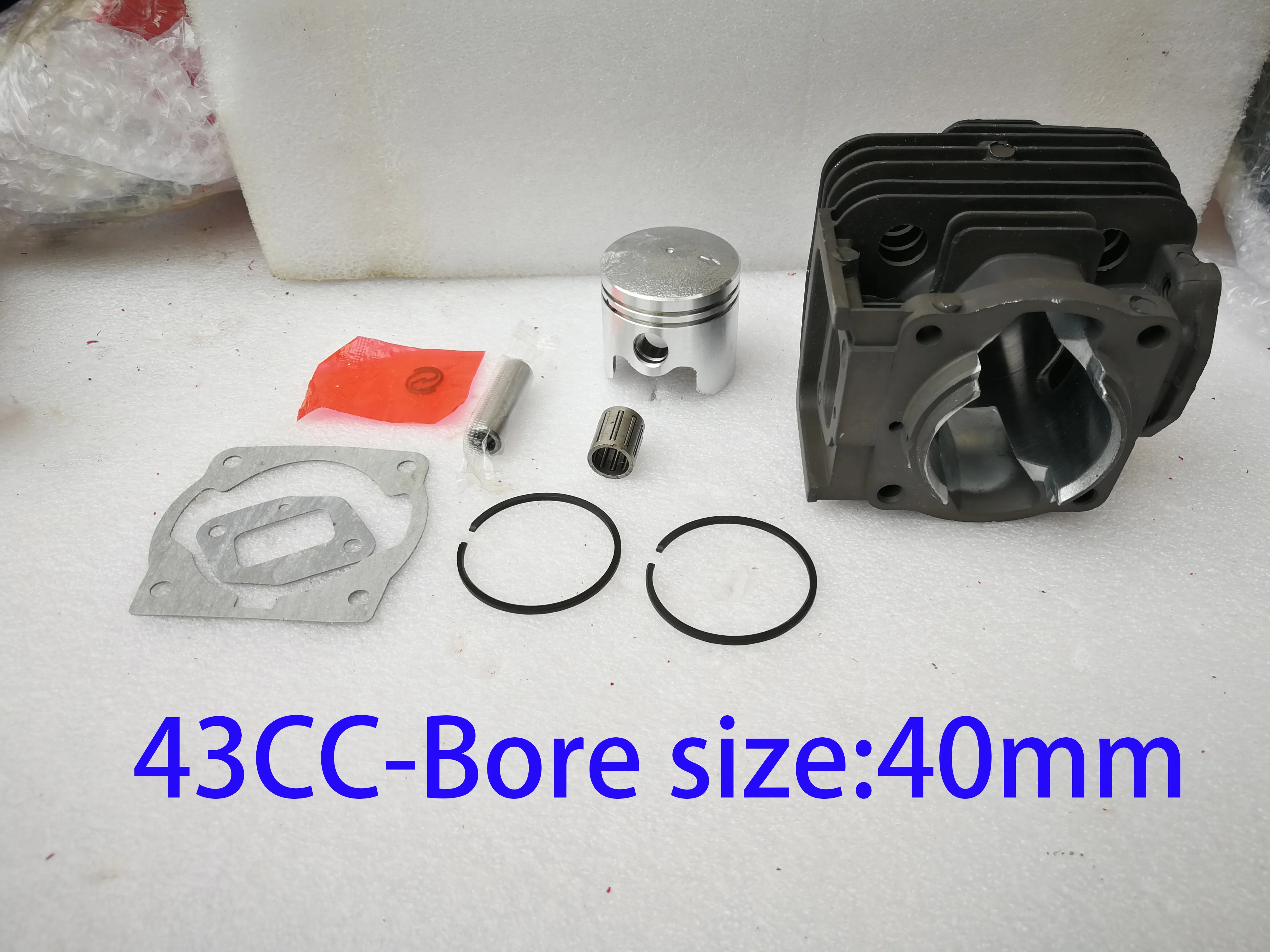 

Cylinder Piston Kits for 40mm 40-5/430/TL43/TU43 CG430 Brush Cutter Grass Trimmer Engine 43cc Bearing Gasket