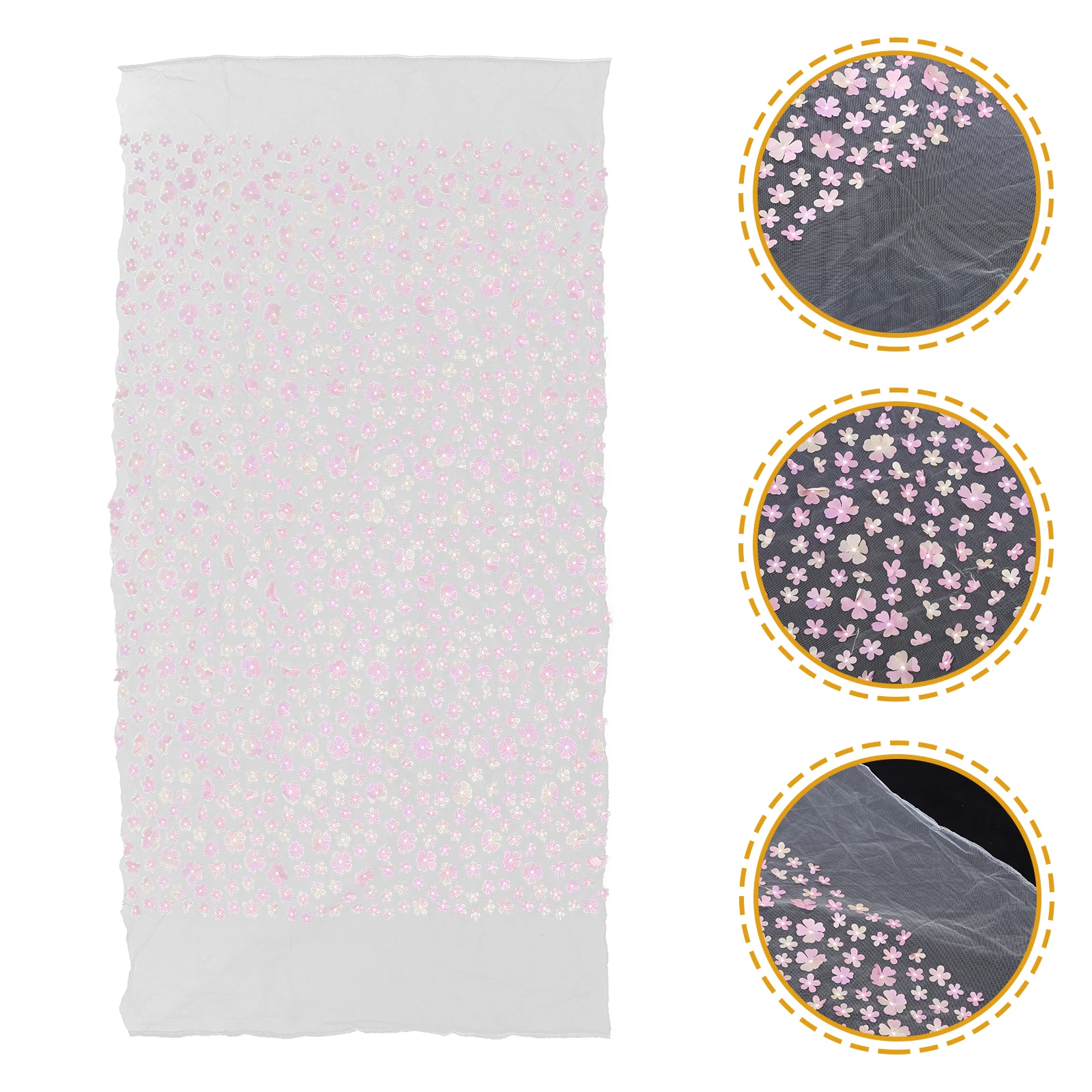 

Embroidered Gauze Fabric Flower Lace Cloth For Diy Crafts Sewing Vintage Clothing Decorative Ribbon Accessory
