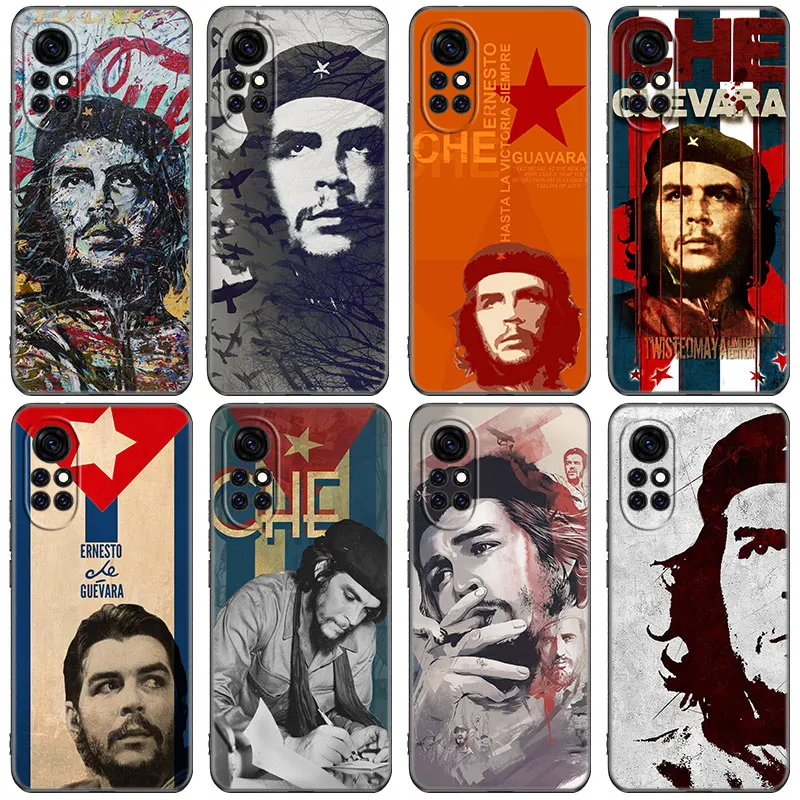 Che Guevara Phone Case For Huawei Honor 60 50 Mate 40 30 20 10 Lite Nova 9 8 Pro 7 SE Y60 30S 8i 7i 5T Premium Black Cover