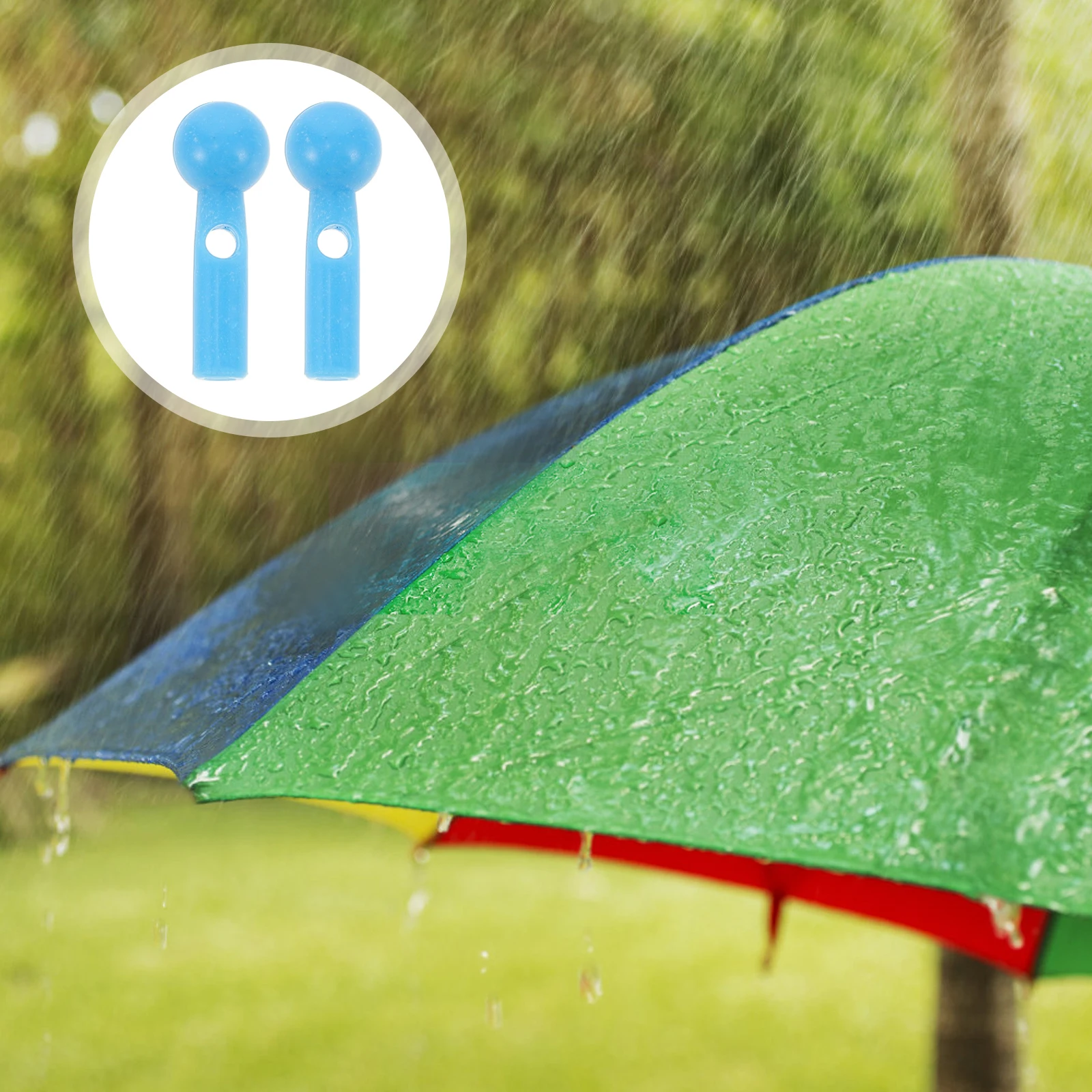 

10 Pcs Umbrella Tail Beads Folding Cover Parts Plastic Bone Repairing Supplies