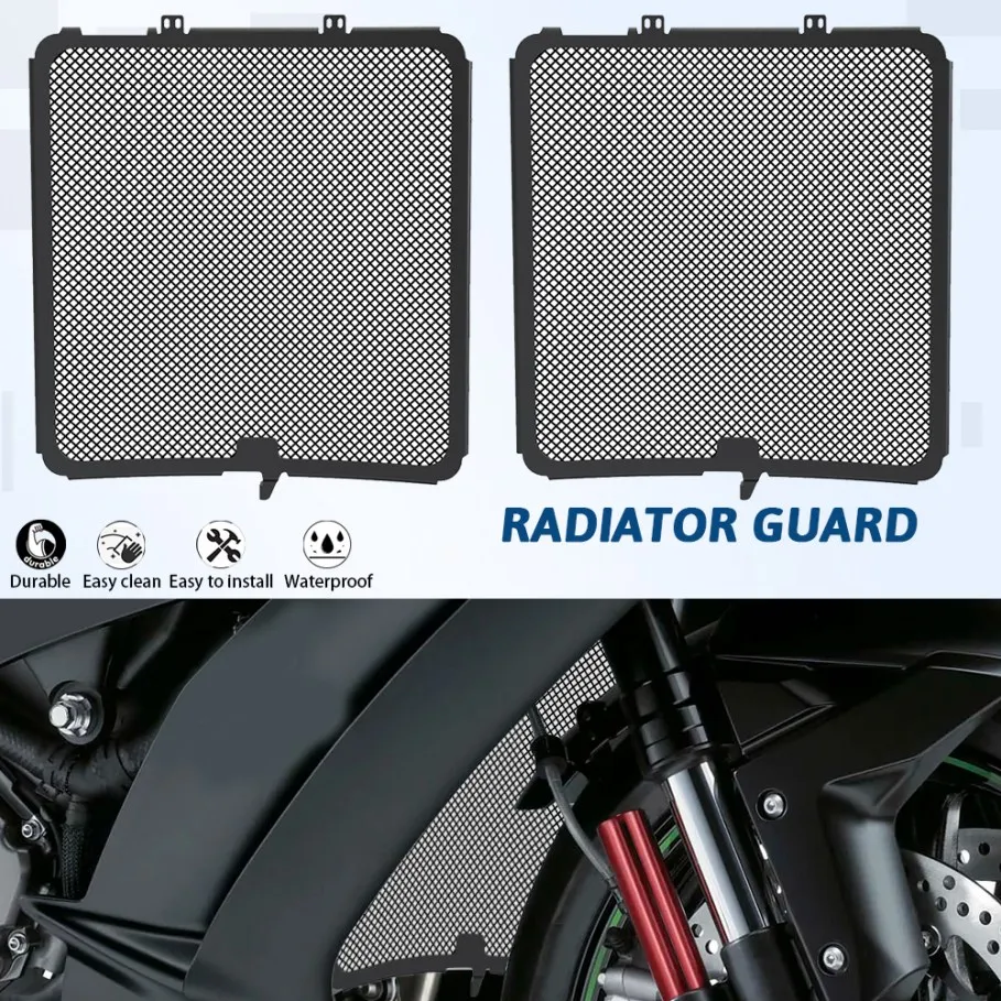 

Motorcycles Accessories For KAWASAKI ZX-10R ZX 10 R ZX10R Radiator Grille Guard Cover Protector 2008-2020 2019 2018 2017 2016