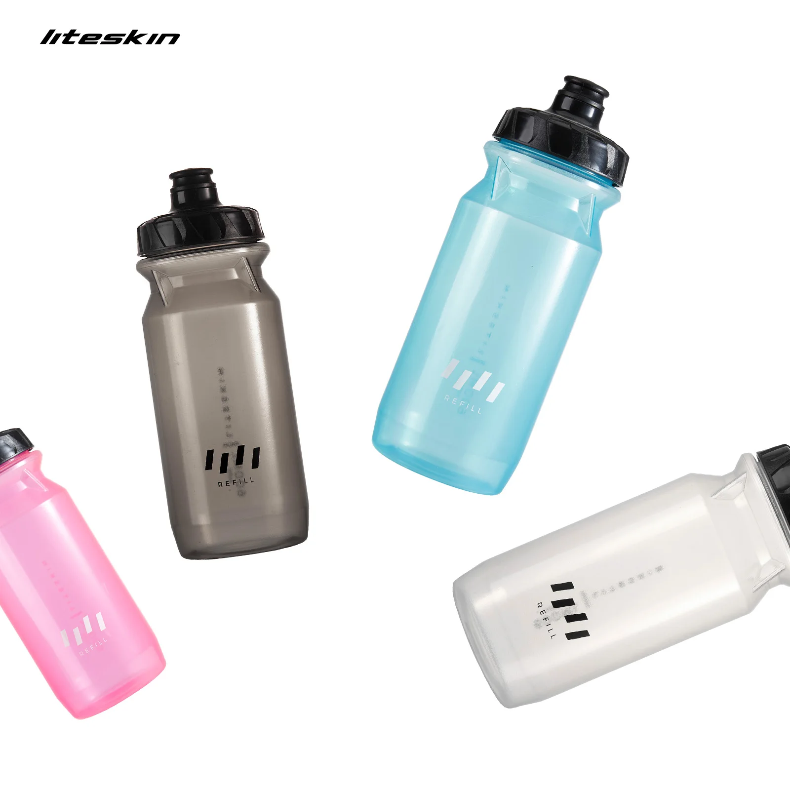 Liteskin Refill Cycling Water Bottle Sport Road Bike MTB 600ML BPA Free Gym Run Drink Plastic Bidon PP5