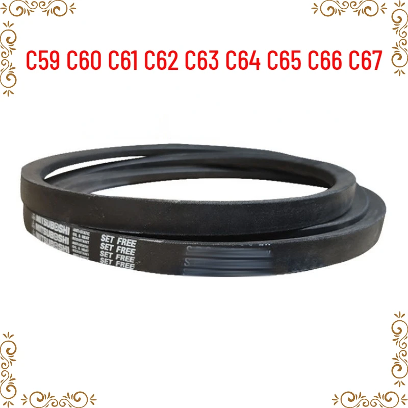 1PCS Japanese V-belt drive belt industrial belt C-type anti-static V-belt C59 C60 C61 C62 C63 C64 C65 C66 C67