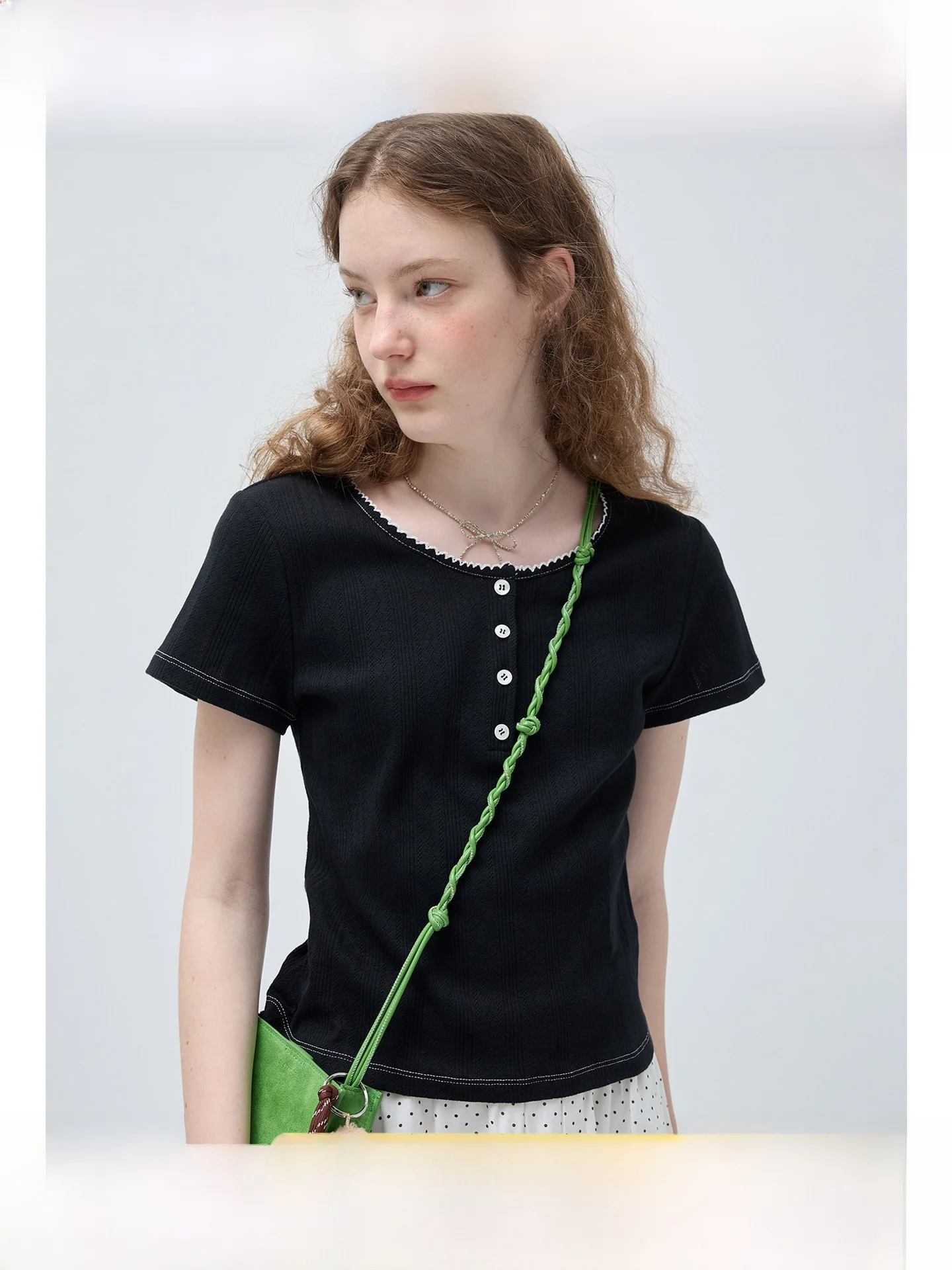 

Slimming Effectiven plus Size Women's T-irt round Ne ort Sve Knitted Spring Faion Casual Top for Plump Ladies
