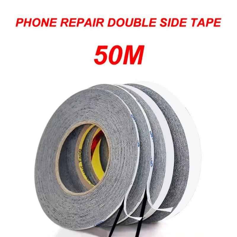 Double Sided Tape Adhesive Strong Stickers 50M/Roll Width 8mm/10mm/12mm/15mm/20mm/25mm/30mm WS2811 WS2812 3528 5050 LED Strip