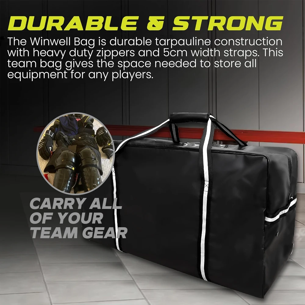 Ice Hockey Bag Portable Hockey Gear Kit Teen Adult Backpack Ventilated Deodorant Sports Gear Kit