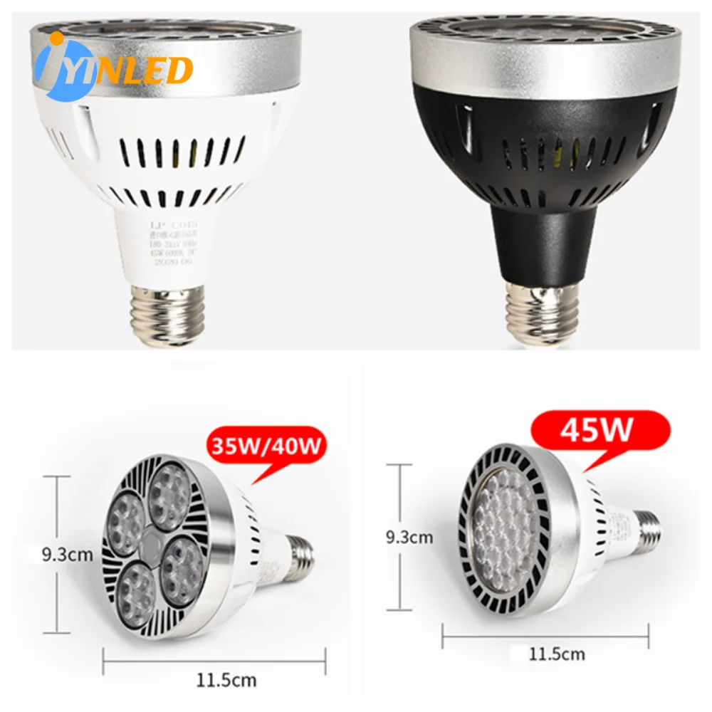 LED PAR30 220v 45w High Output Medium Bay LED Bulb, 45W 4500 Lumens, Warm White (3000K), Metal Halide, CFL & Haloge