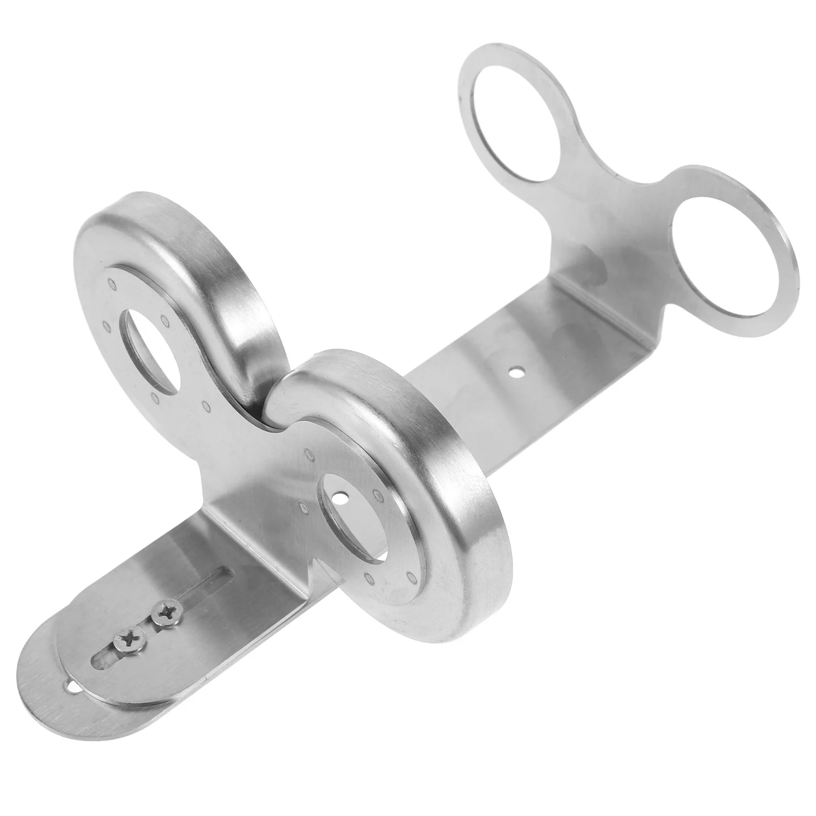 

Stainless Steel Mounted Bottle No Drill Shampoo Adhesive Wall Mount Organizer Elegant Design Bathroom Kitchen Use Liquid