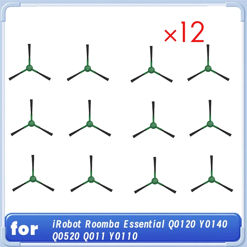 YCOC-12 قطعة فرشاة جانبية لملحقات كنس Irobot Roomba Essential Q0120 Y0140 Q0520 Q011 Y0110