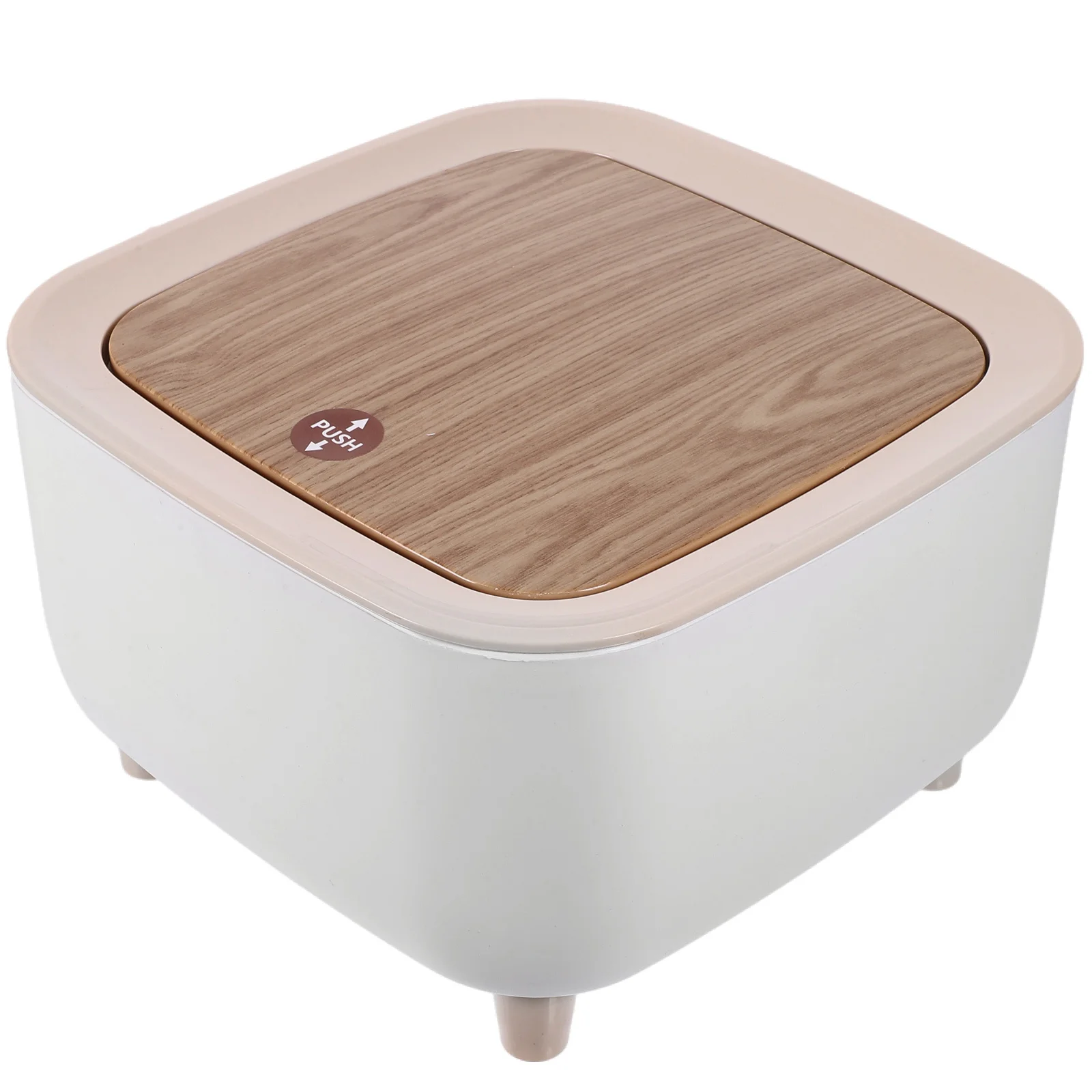 

Small Desktop Trash Bin 2L Sturdy Plastic Garbage Bucket for Kitchen Bedroom Office Bathroom Home Waste Container