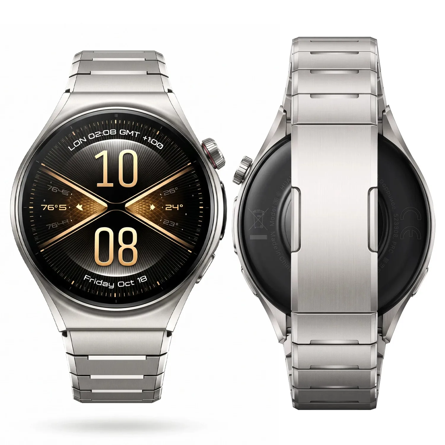 Titanium Watchband for Huawei Watch 6 46mm Ultra Light Bracelet Alternative Premium Crafted Link Strap Quick Release Buckle 22mm