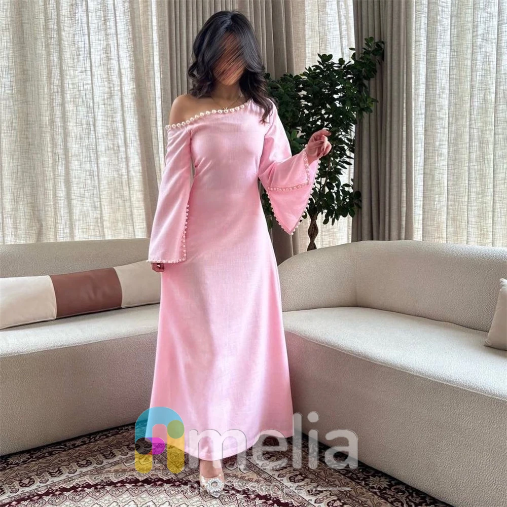 Amelia Elegant Party dresses Woman A-Line With Beads Long Evening Prom Dresses for Special Occasions Formal Gowns For Dubai 2024