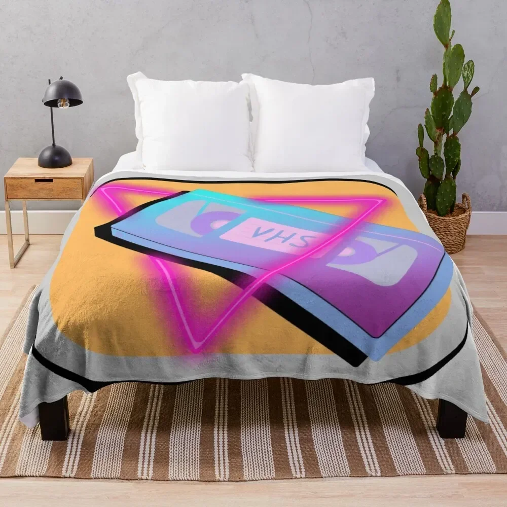 

VHS Vice City Weapon Icon (Fan Made) Throw Blanket Bed Luxury Decorative Sofa Sleeping Bag Blankets