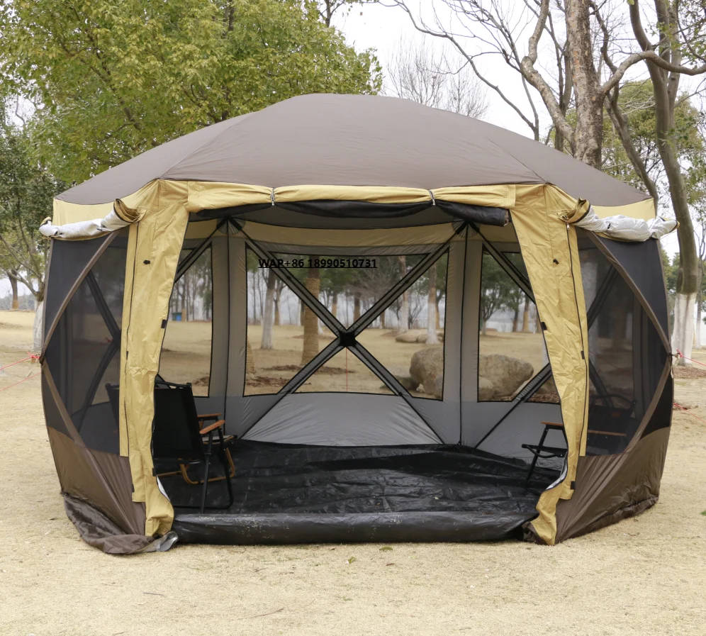 

Outdoor Folding Portable Luxury Waterproof Windproof UV Protection Big Space Party Tent 8~12 People Large Family Camping Tent