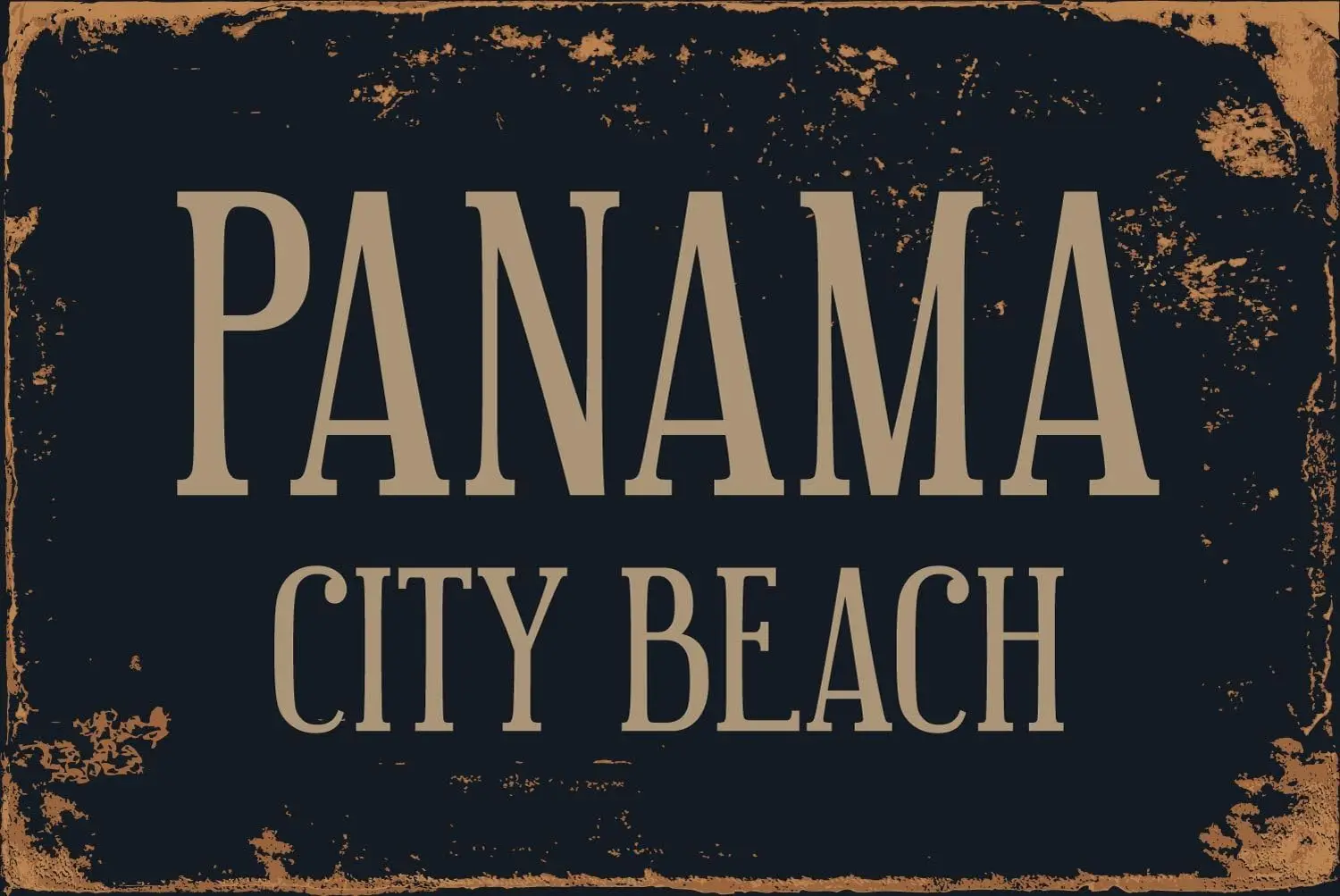 Panama City Beach 8” x 12” Vintage Aluminum Retro Metal Sign VS502