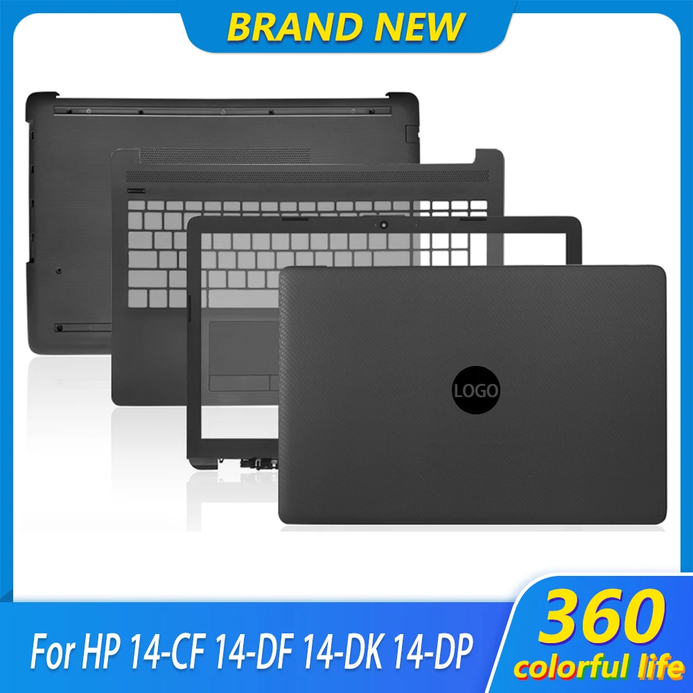 NEW Laptop LCD Back Cover/Front Bezel/Hinges/Palmrest/Bottom Case For HP 14S-CF CR 14-CF 14-DK 14-DF Top Back Case Gray