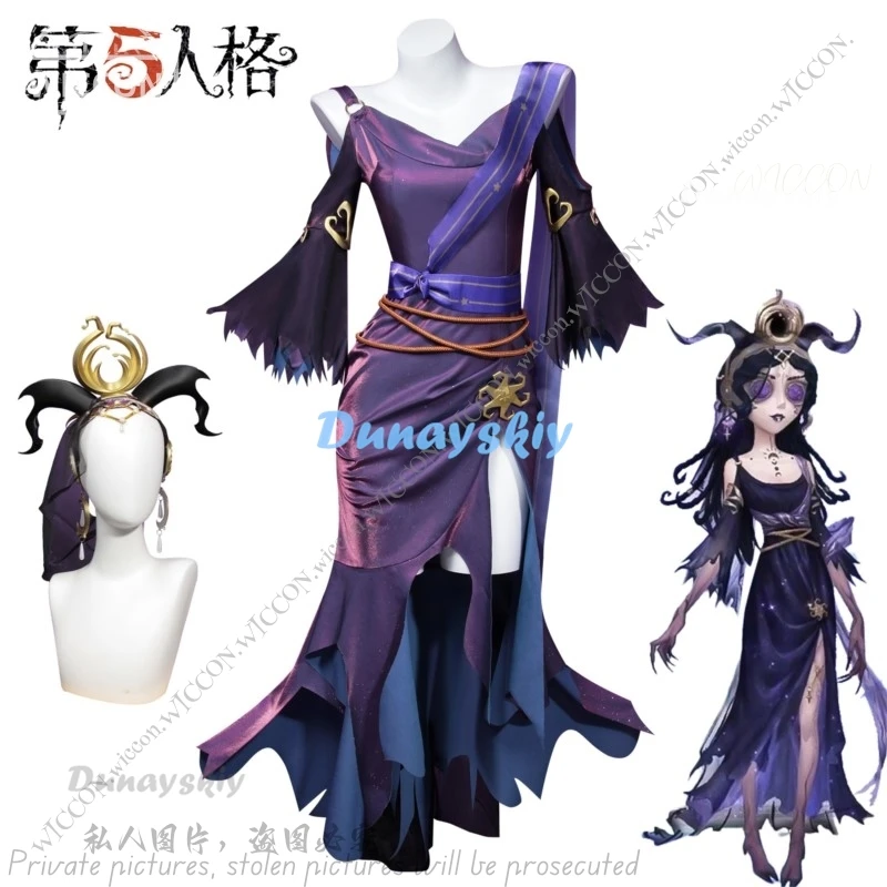 

Identity V Game Cosplay Woman False Priest Fiona Gilman Cosplay Costume New Skin Dress+Headwear+Accessory+Armlet+Belt Halloween