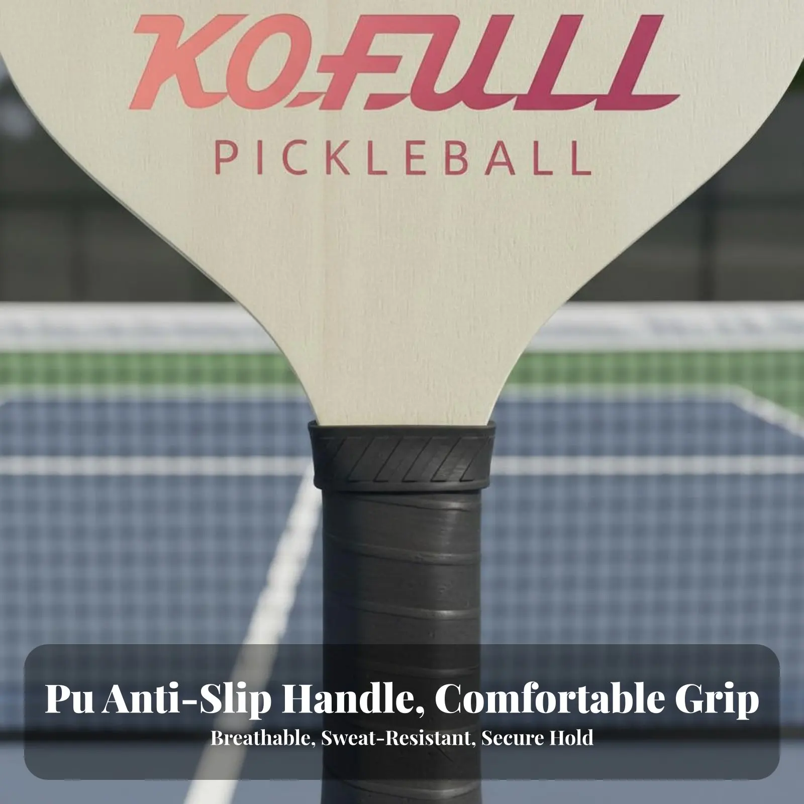 

Wooden Pickleball Paddle Long-Lasting Wood Pickleball Racket Sports Equipment Ergonomic Grip for Beginners