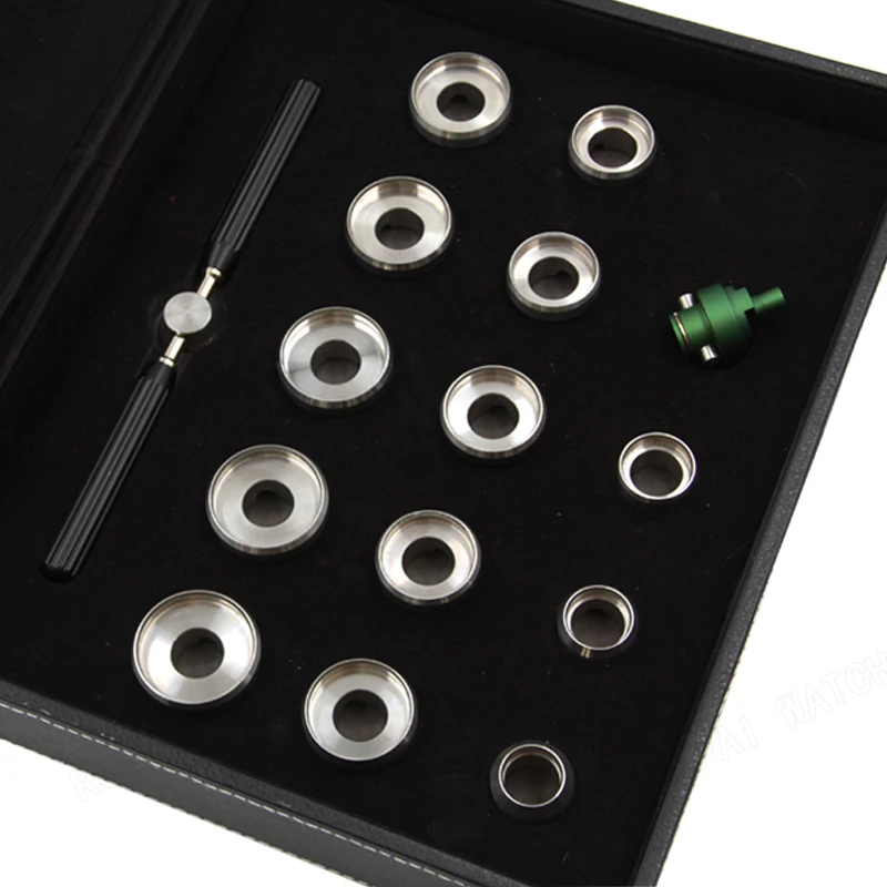 Watch Case Screw Back Open Die Set with Handle for Rolex Watch  Including 13 Sizes